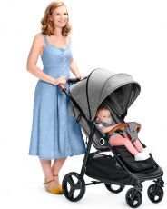 Дитячий прогулянковий візок Kinderkraft Grande Plus Grey
